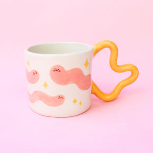 Wiggly Handle Worm Mug