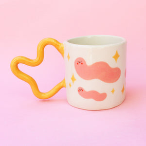 Wiggly Handle Worm Mug